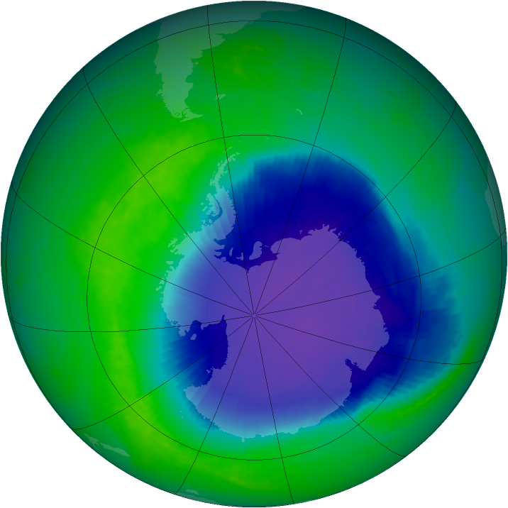 Ozone Map 2001-11-16